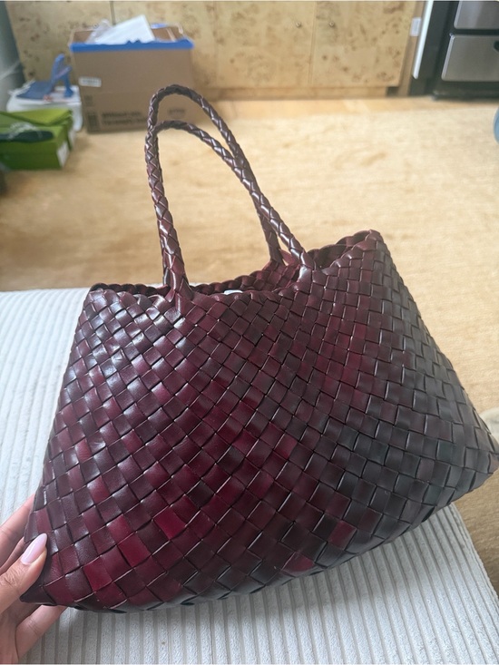 Dragon Diffusion Handbags - DRAGON DIFFUSION BURGUNDY WOVEN BAG